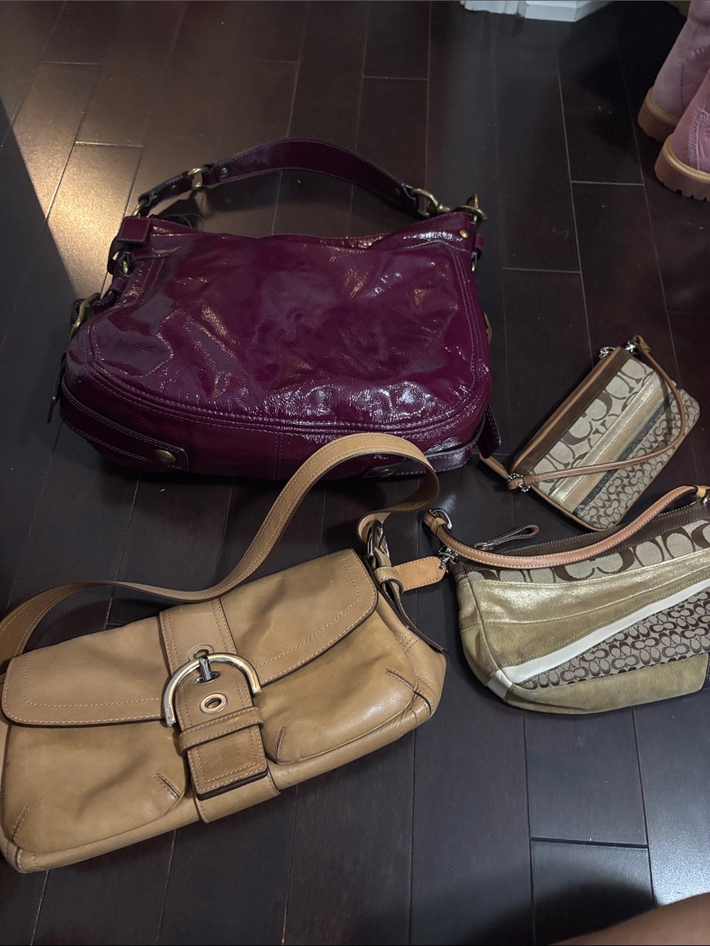 RARE Coach Bundle (Soho, Patchwork set, Patent leather Zoe)